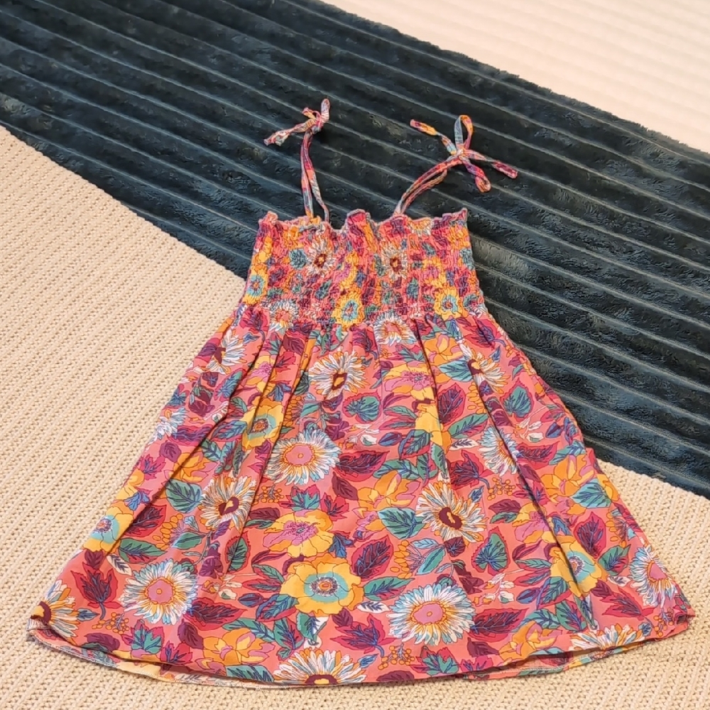Kids Floral Sundress with Adjustable Straps Size S